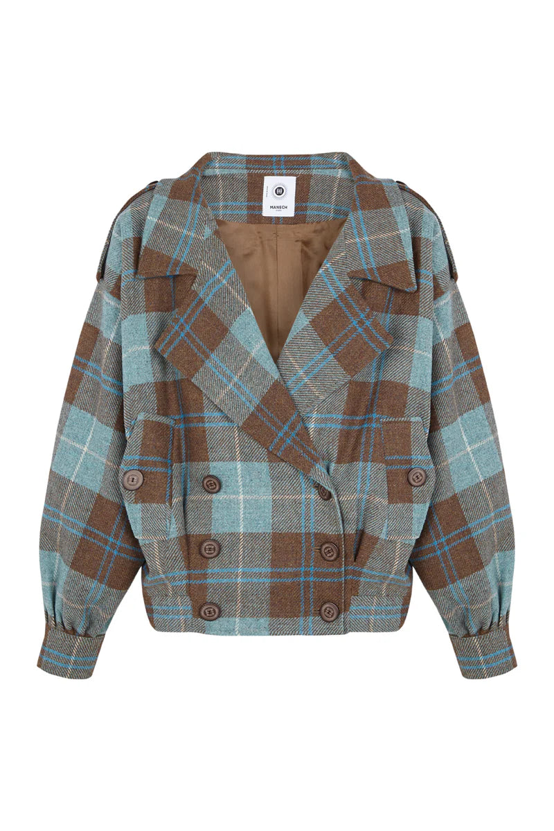 Chaquetón de Lana Manech 001 Blue Loch