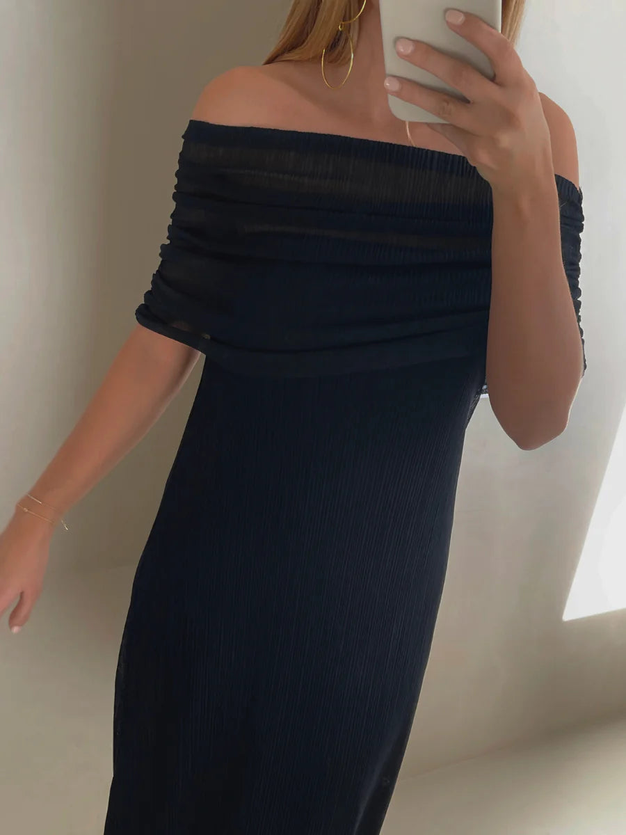 Vestido Janet Plisado