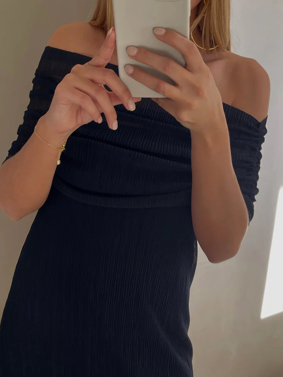 Vestido Janet Plisado
