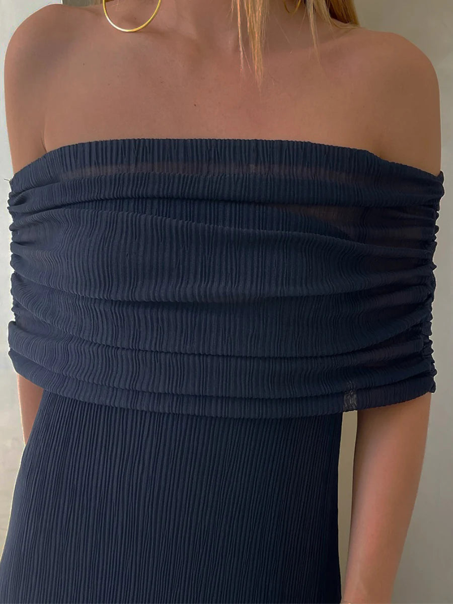 Vestido Janet Plisado
