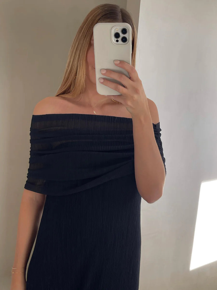 Vestido Janet Plisado