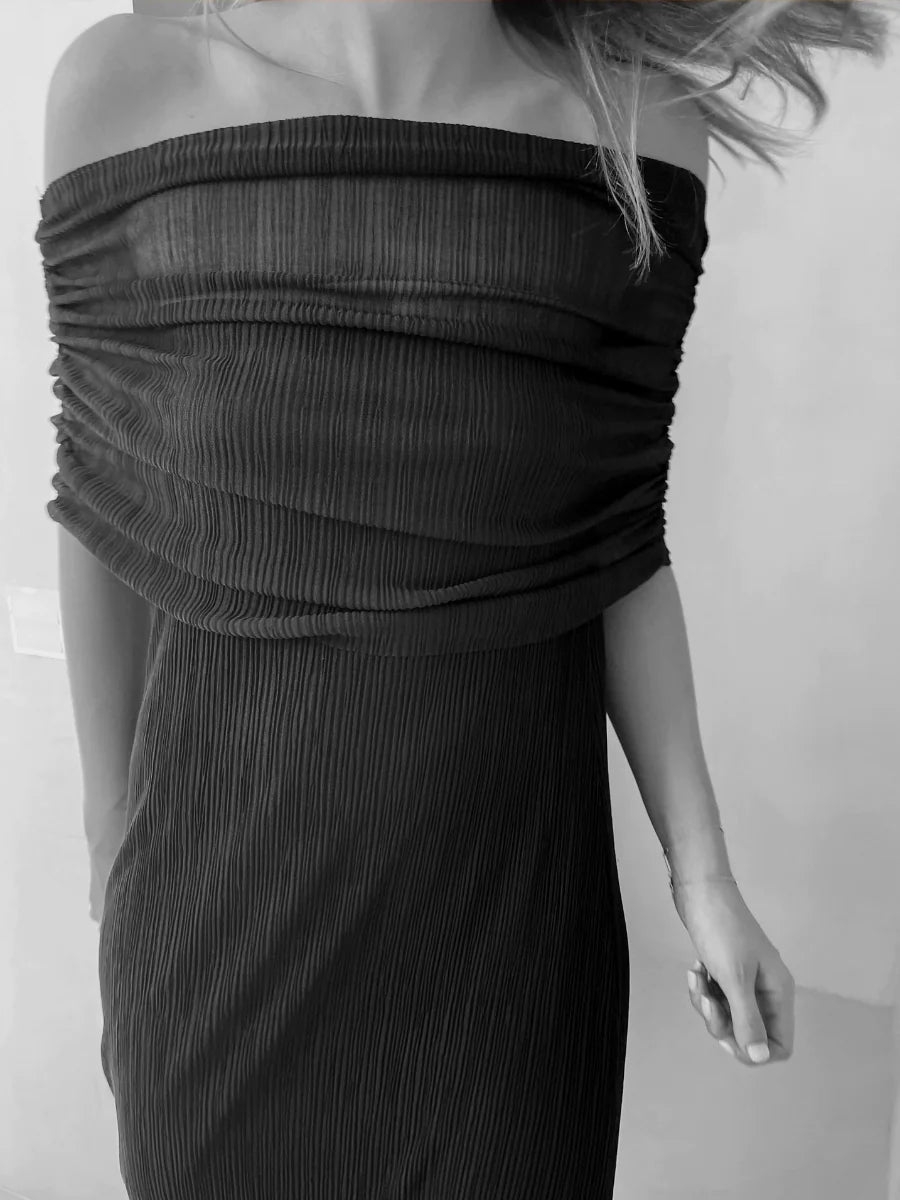 Vestido Janet Plisado