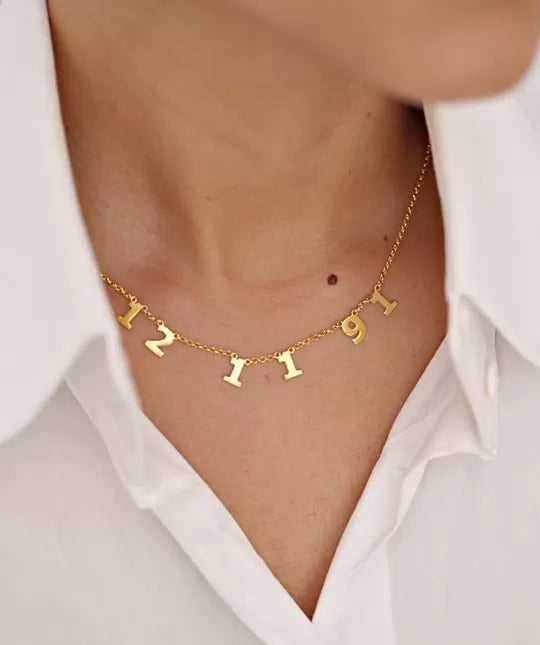 Collar Nombre Oro 9k