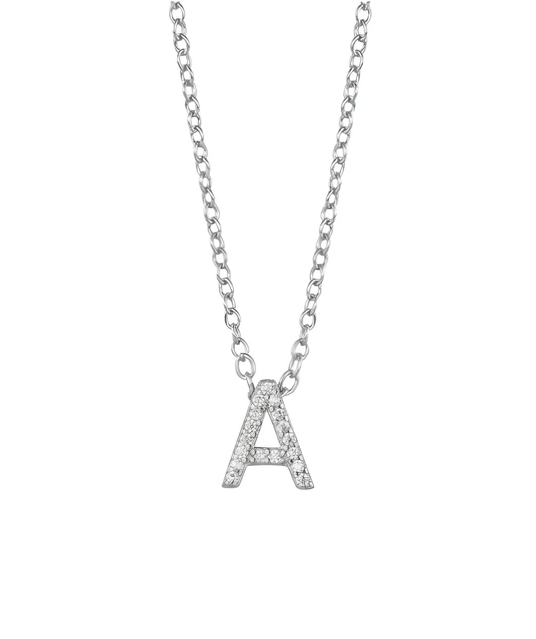 Collar Inicial Plata Circonitas