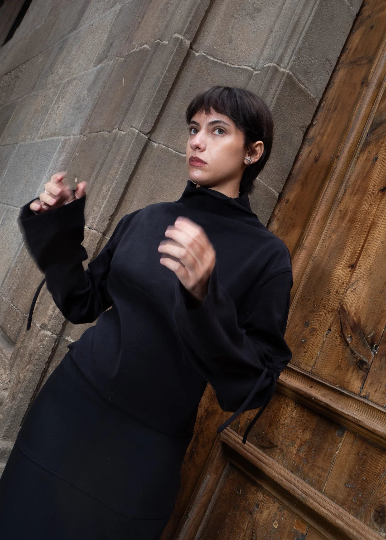 Top Gaku Negro ‘Cupro Touch’