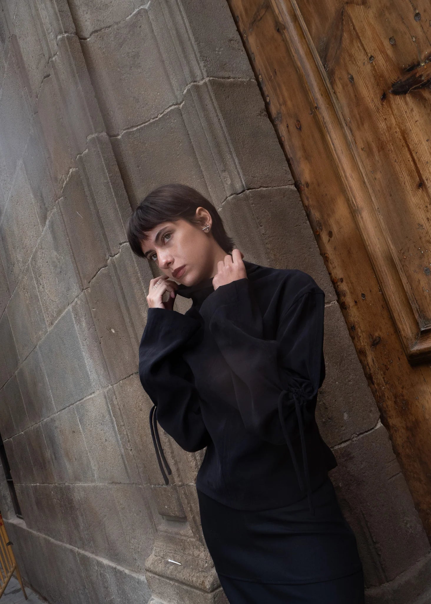 Top Gaku Negro ‘Cupro Touch’