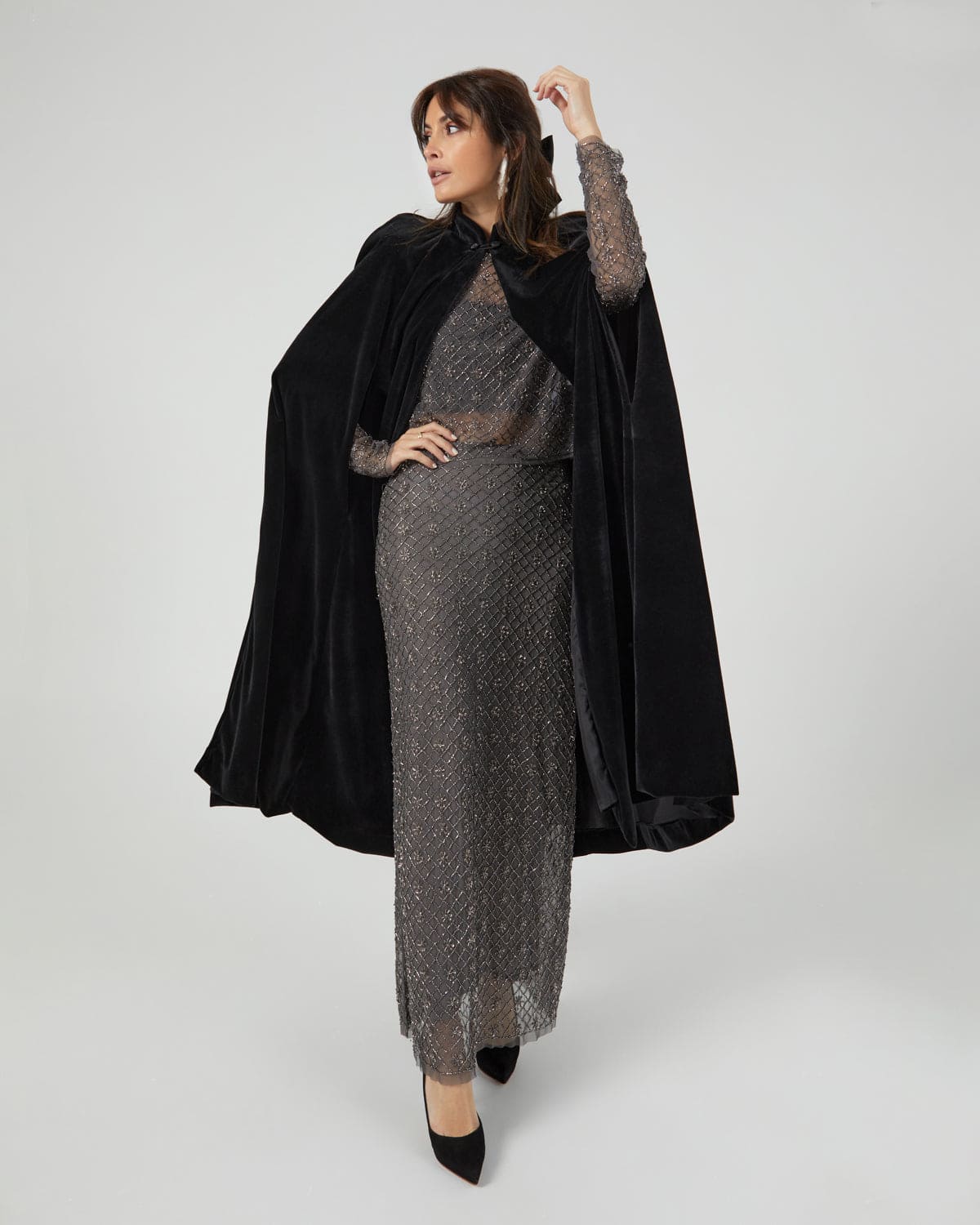 Capa Sophia - Capa Terciopelo - Invitada de Invierno