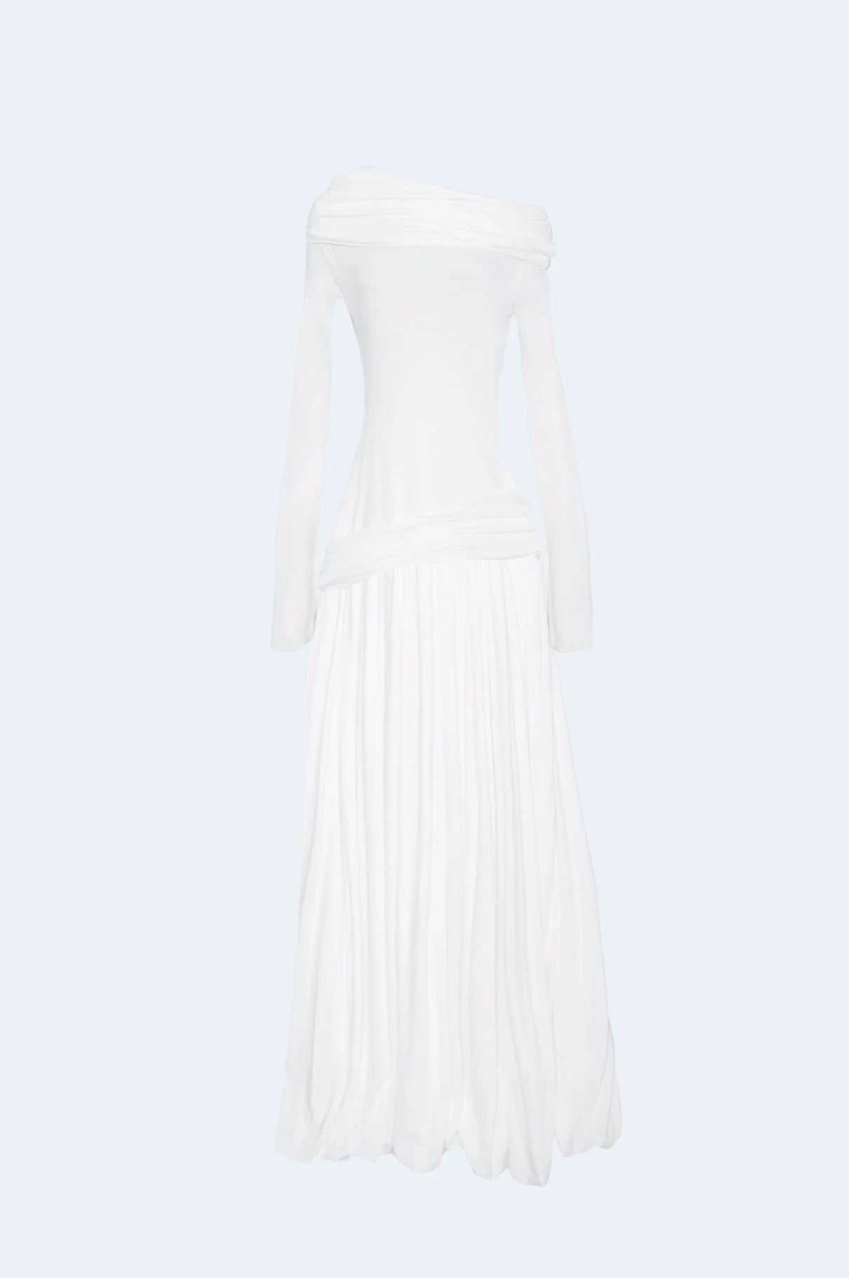 White Knitted Midi Dress