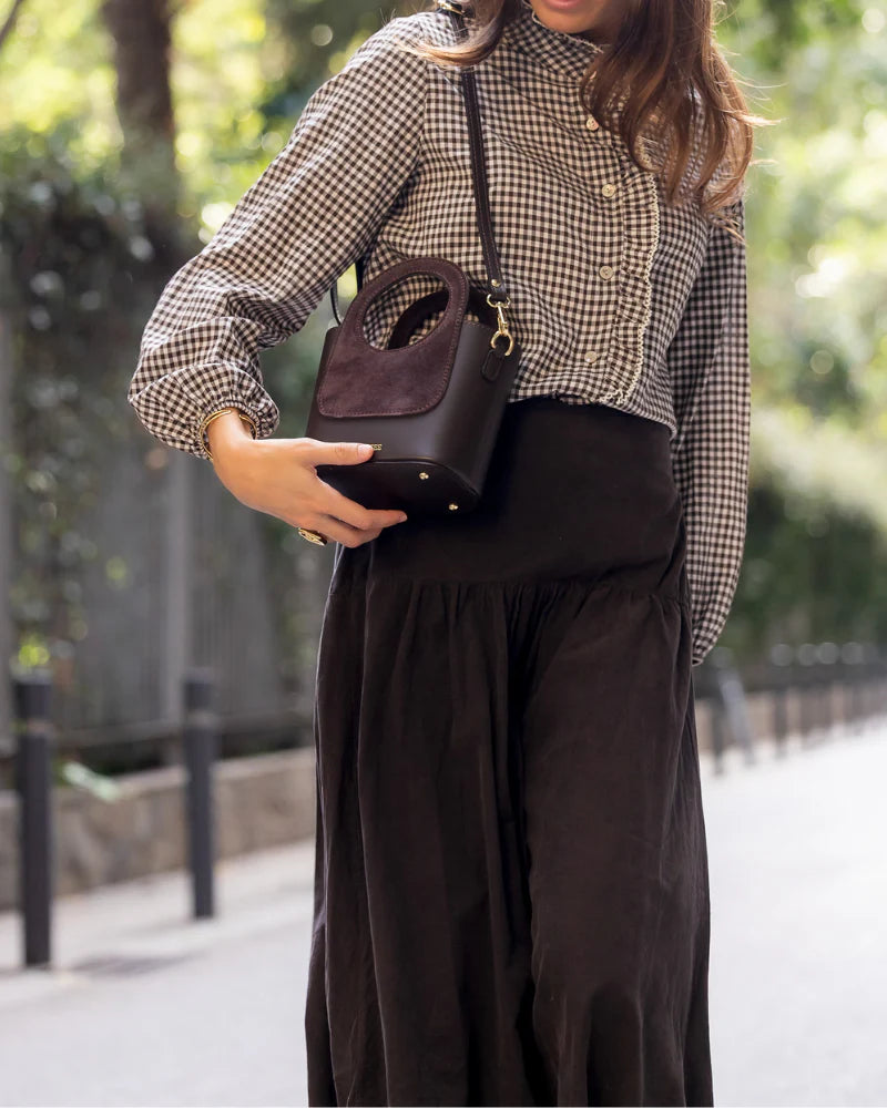 Bolso Lola ante marrón