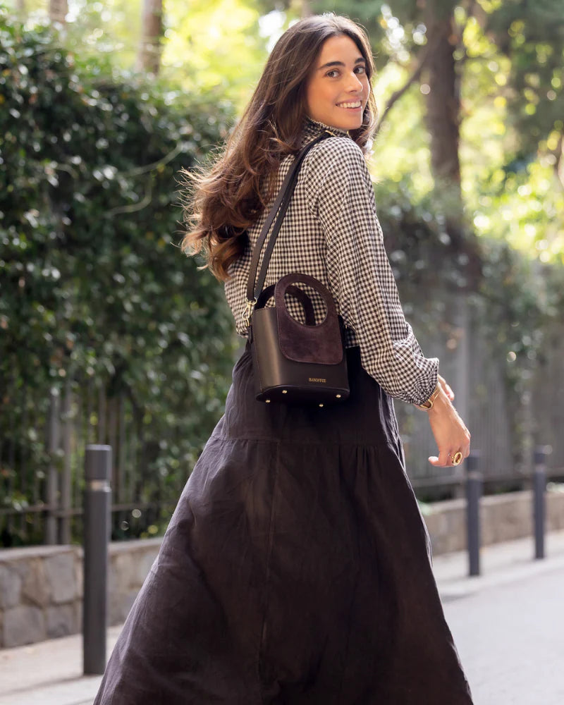 Bolso Lola ante marrón