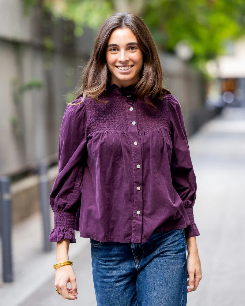 Camisa Fiona Berenjena