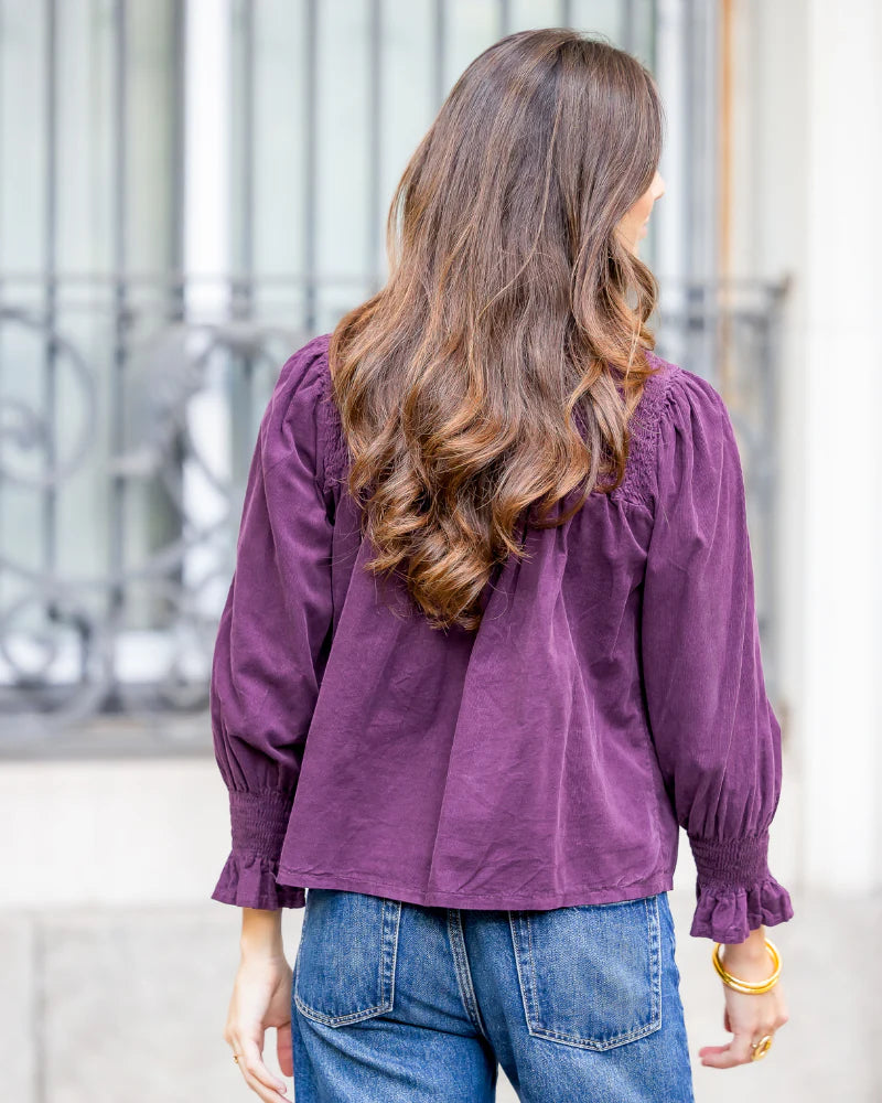 Camisa Fiona Berenjena