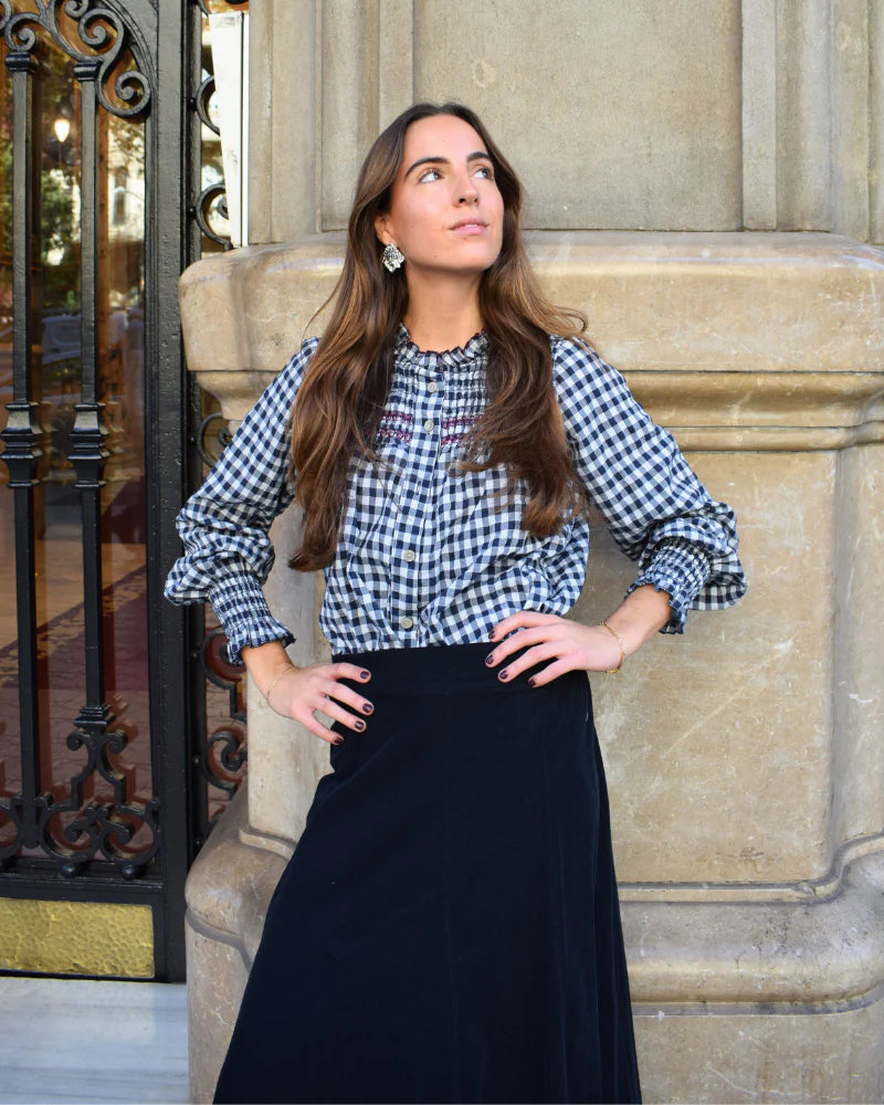 Falda Miami azul marino