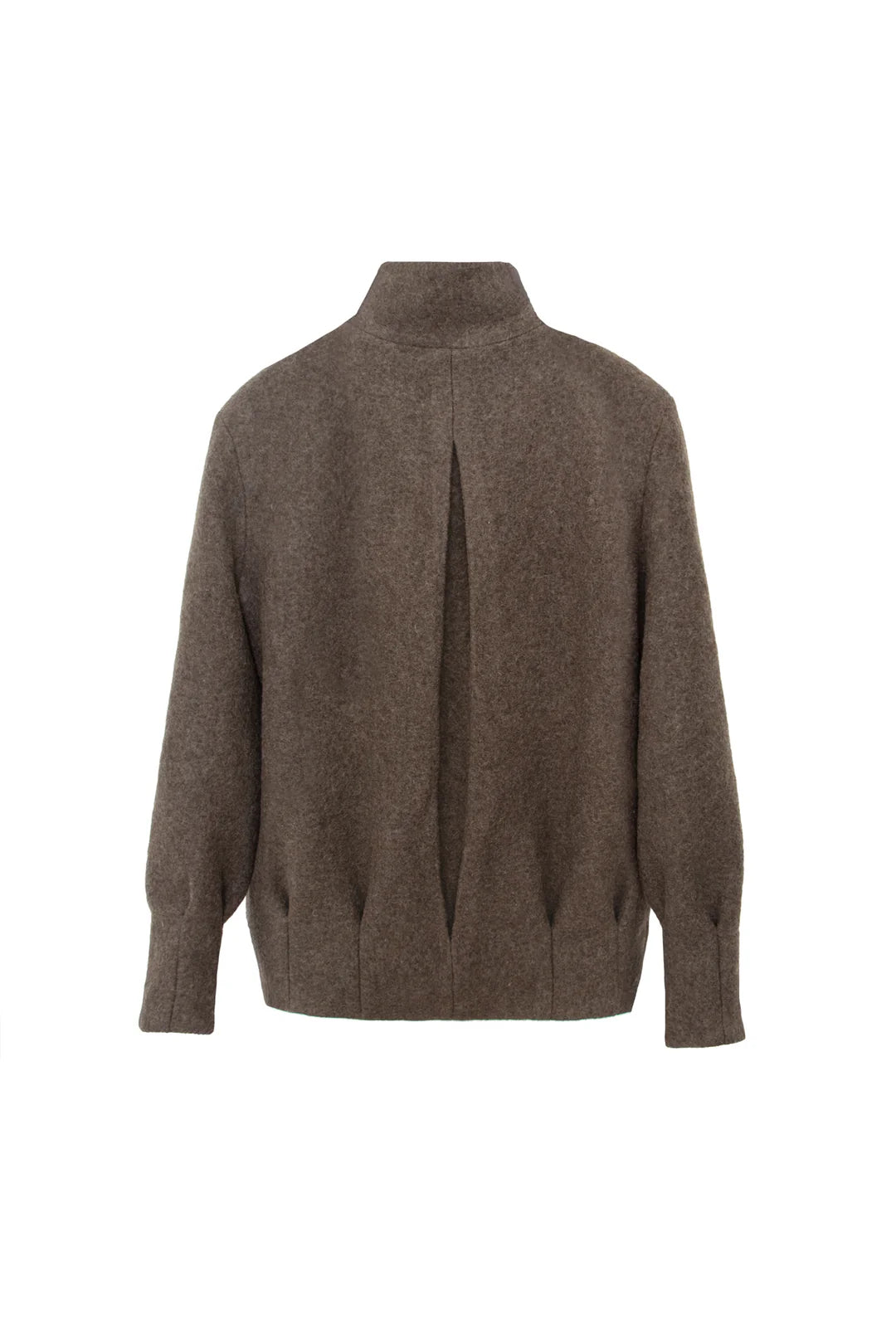 Chaquetón Eva lana cocida verde