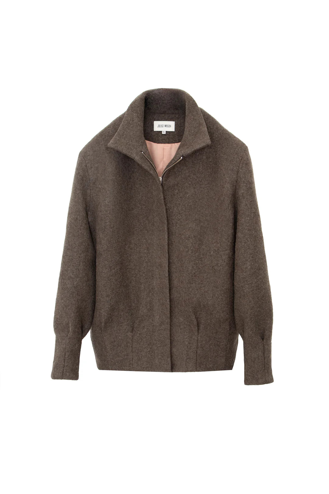 Chaquetón Eva lana cocida verde