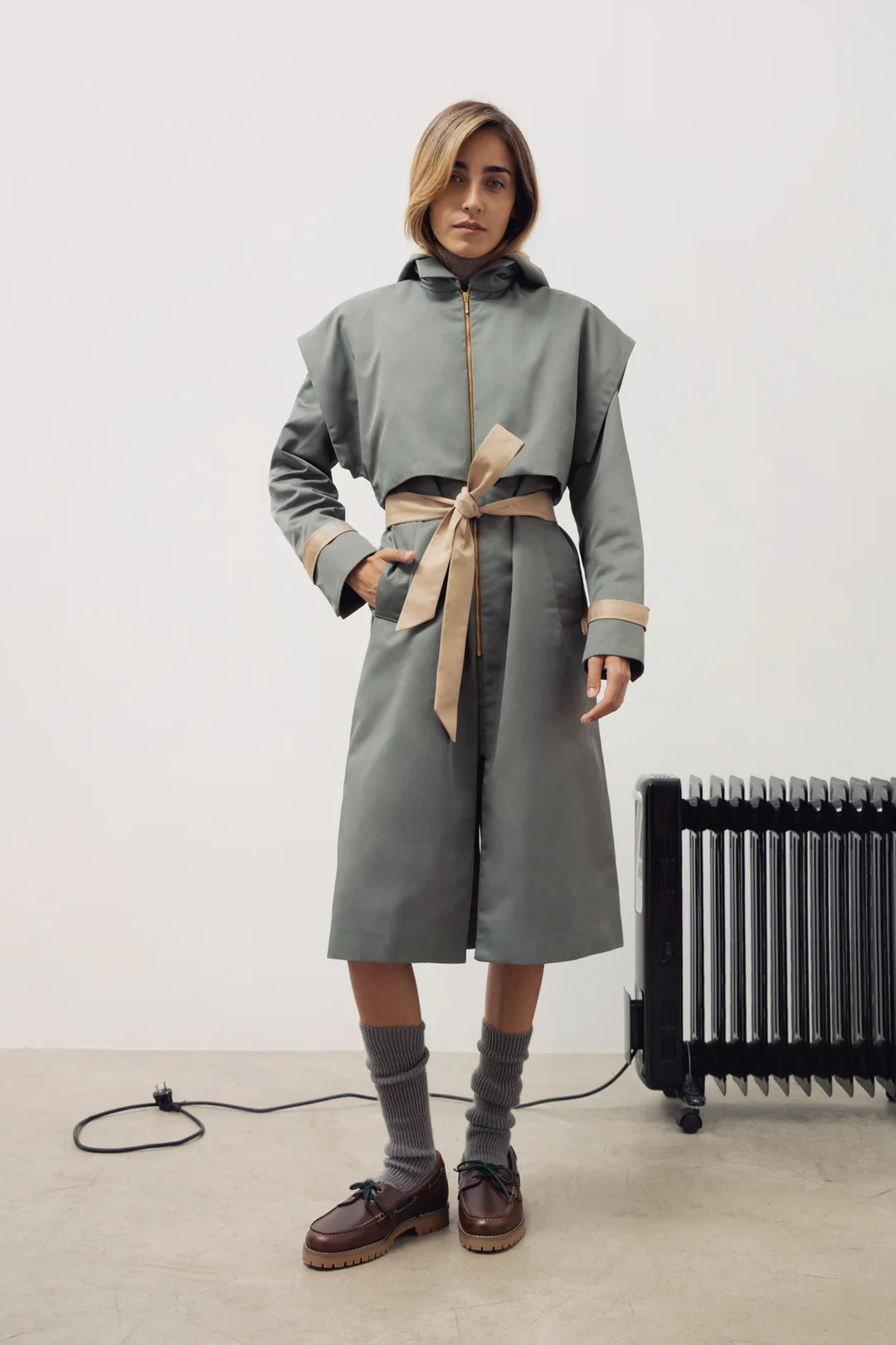 Gabardina Benedetta duo capucha agua