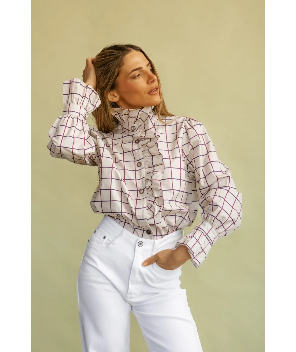 Camisa Salento Burdeos