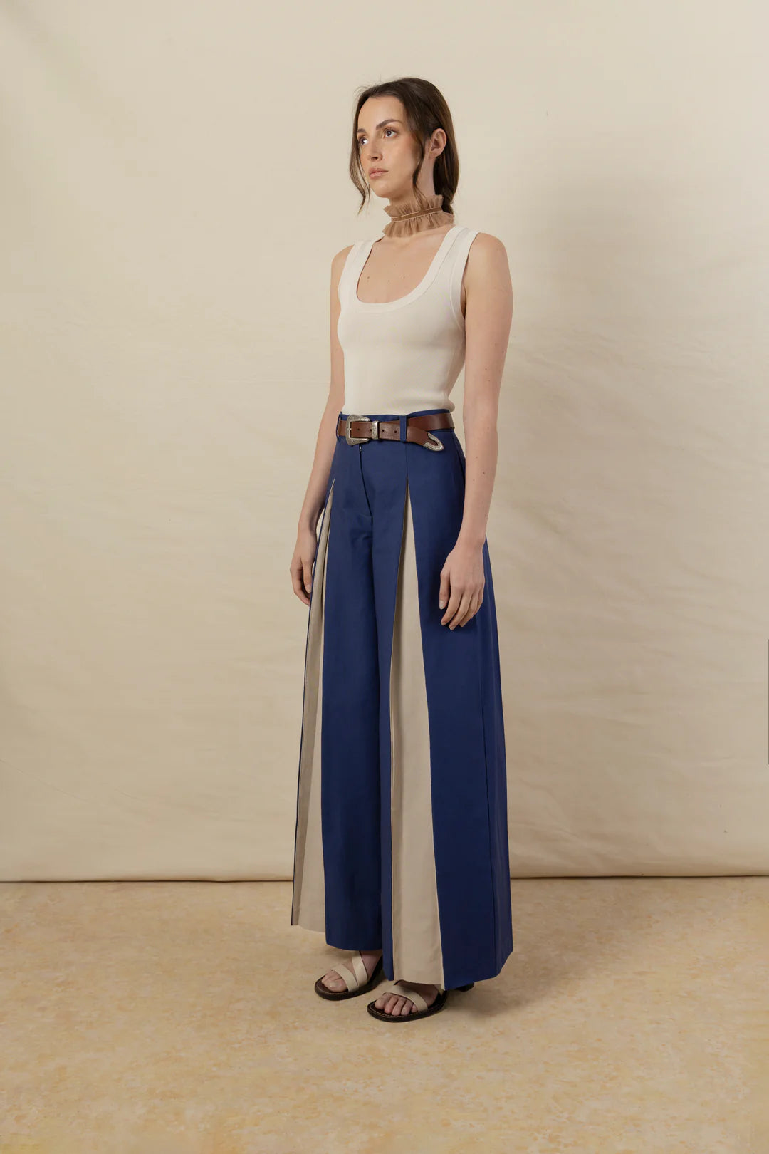 Pantalón Rosa Canvas Azul