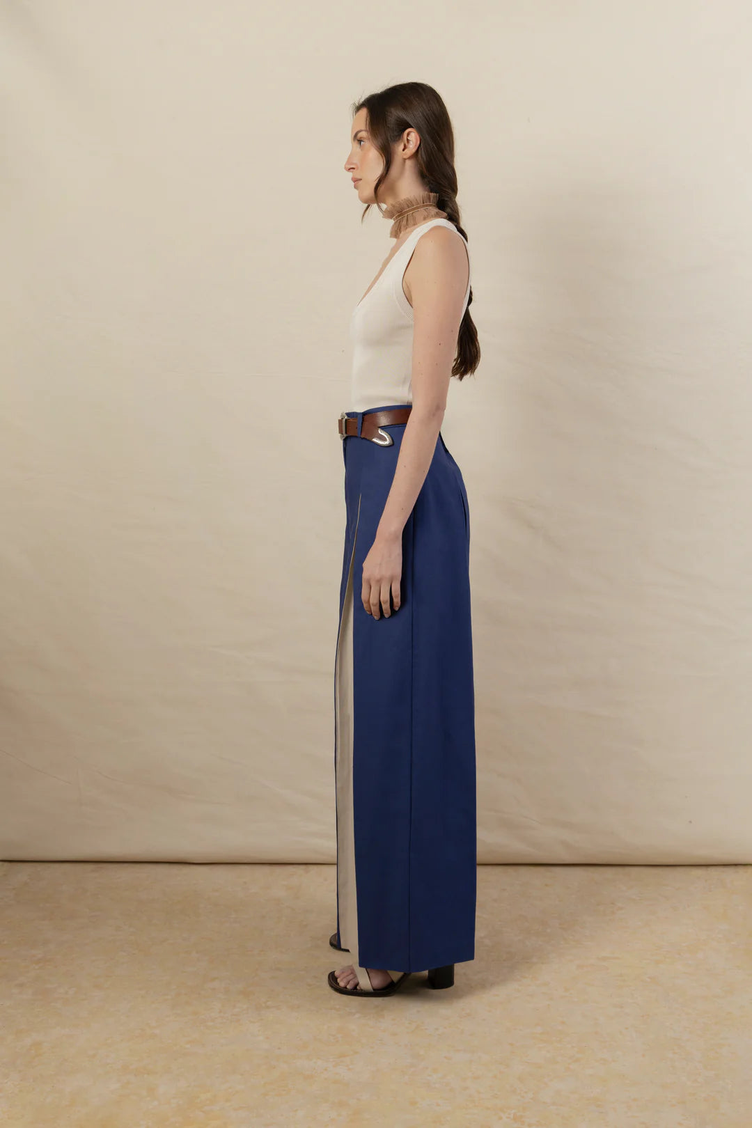 Pantalón Rosa Canvas Azul