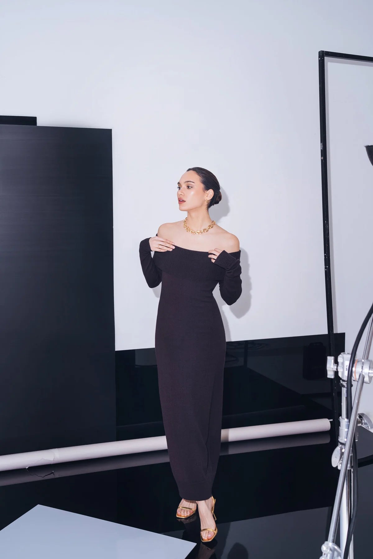 Grace Dress Marrón Café