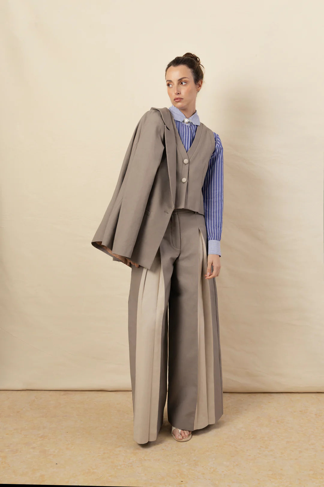 Chaqueta Raquel Topo