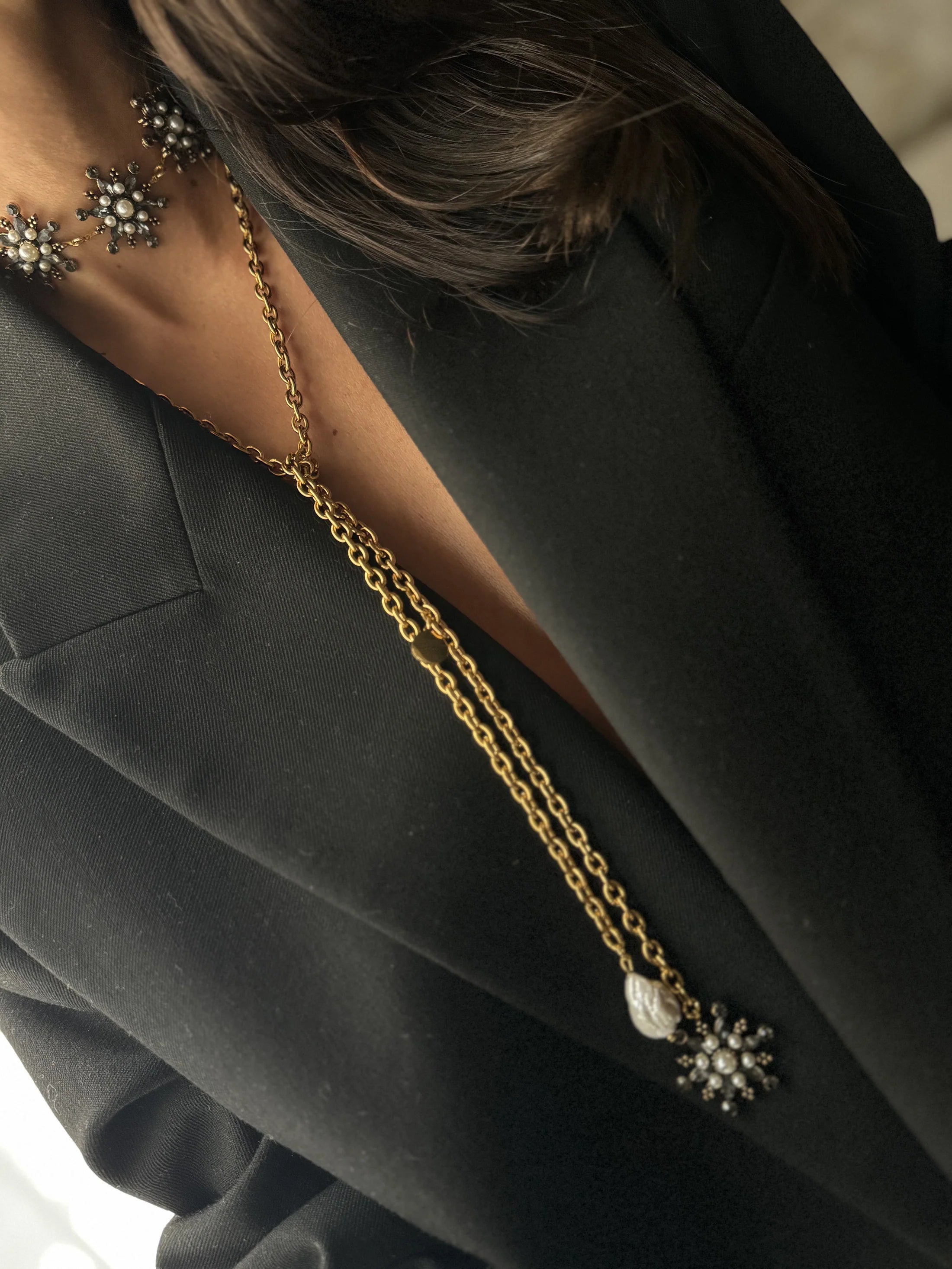 Choker Raíces TRIPLE ESTRELLAS Tono Oscuro