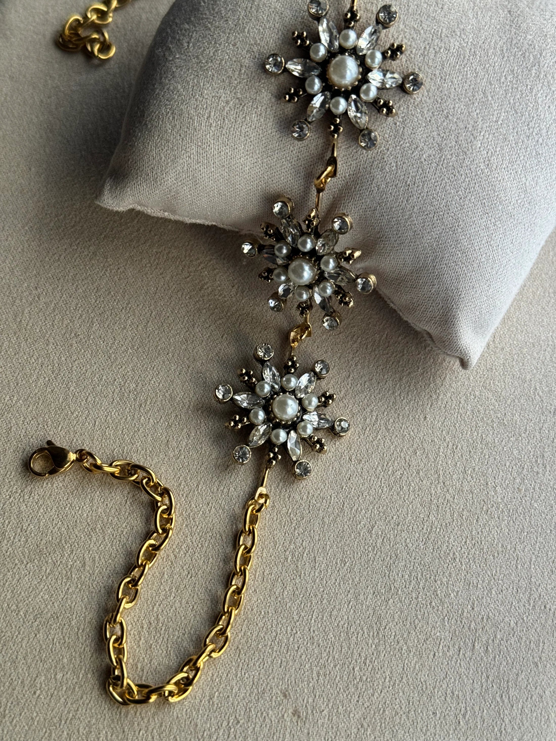 Choker Raíces TRIPLE ESTRELLAS Tono Claro