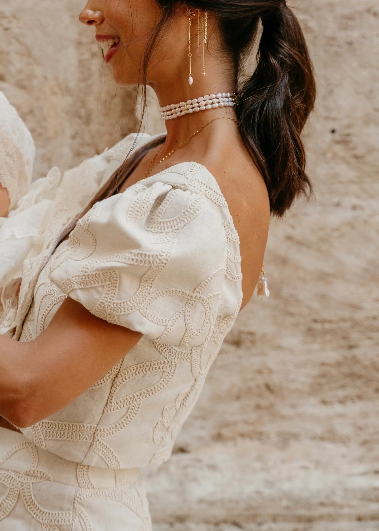 Maxi choker raíces 3 tiras