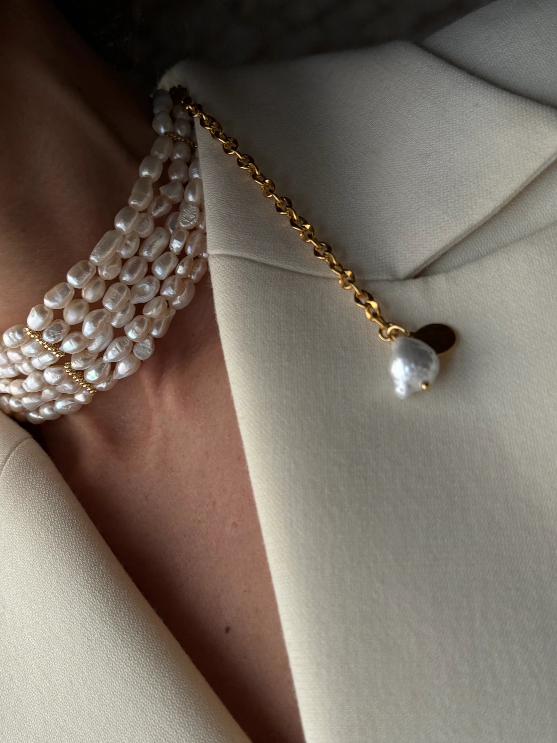 Maxi Choker Perlas RAÍCES