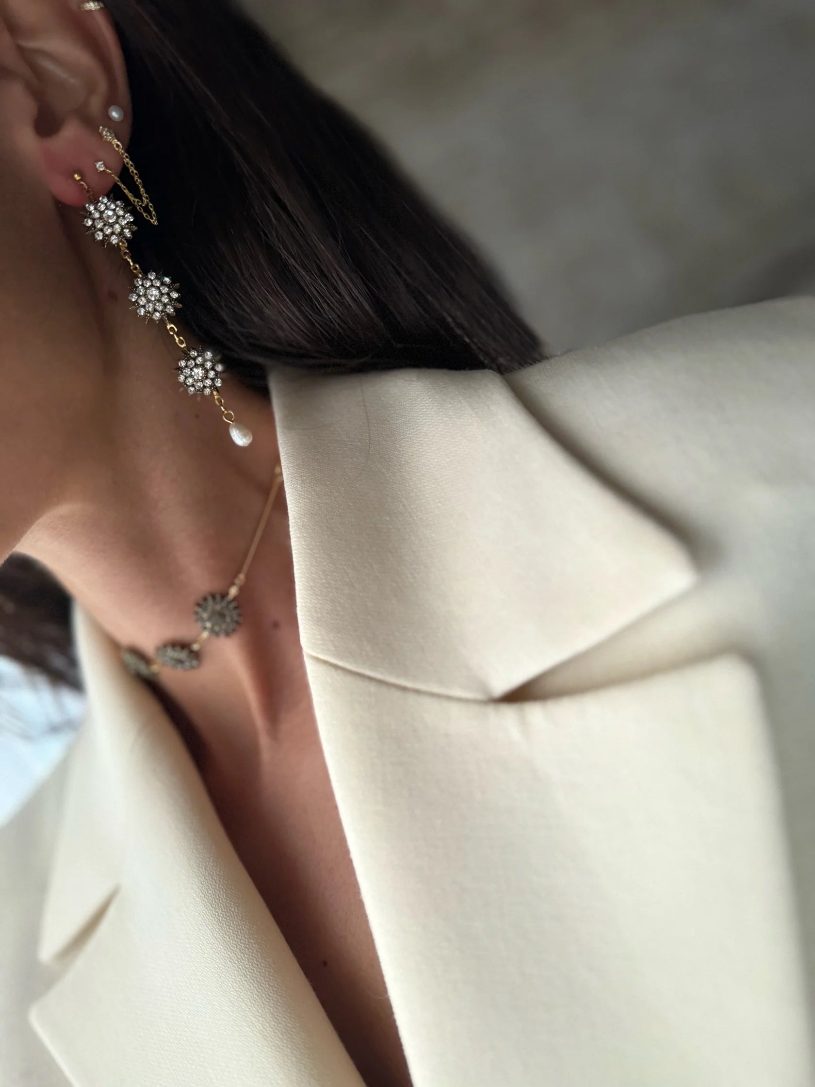 Pendientes RAÍCES Mini Estrellas Antique en Triada