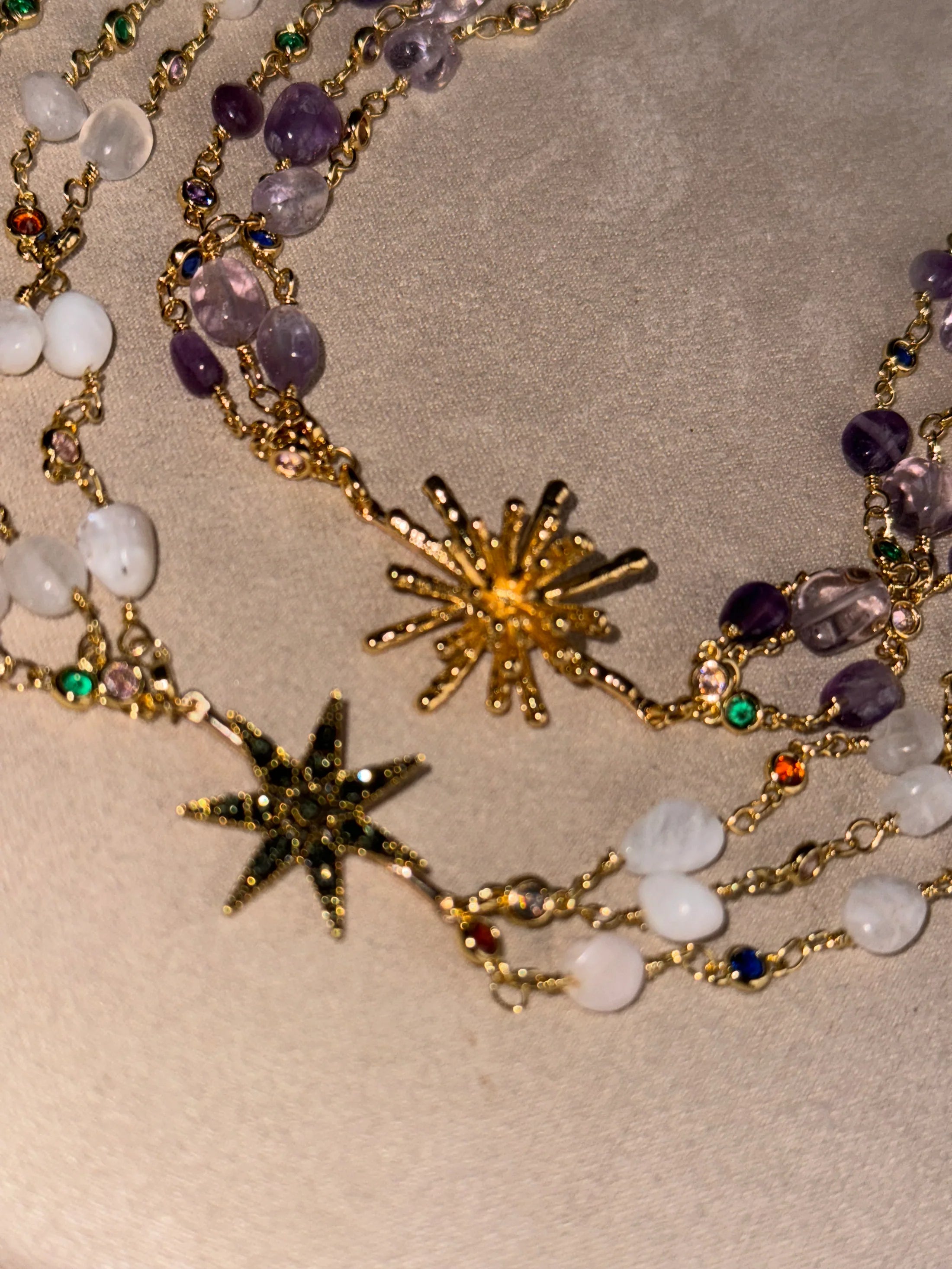 Choker Light & Glass Raíces Púrpura