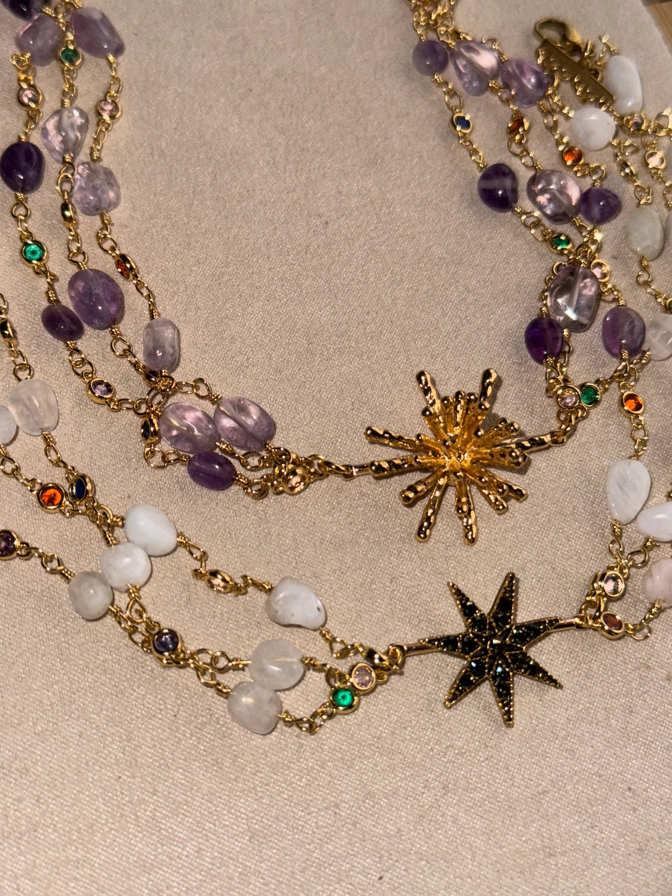 Choker Light & Glass Raíces Púrpura