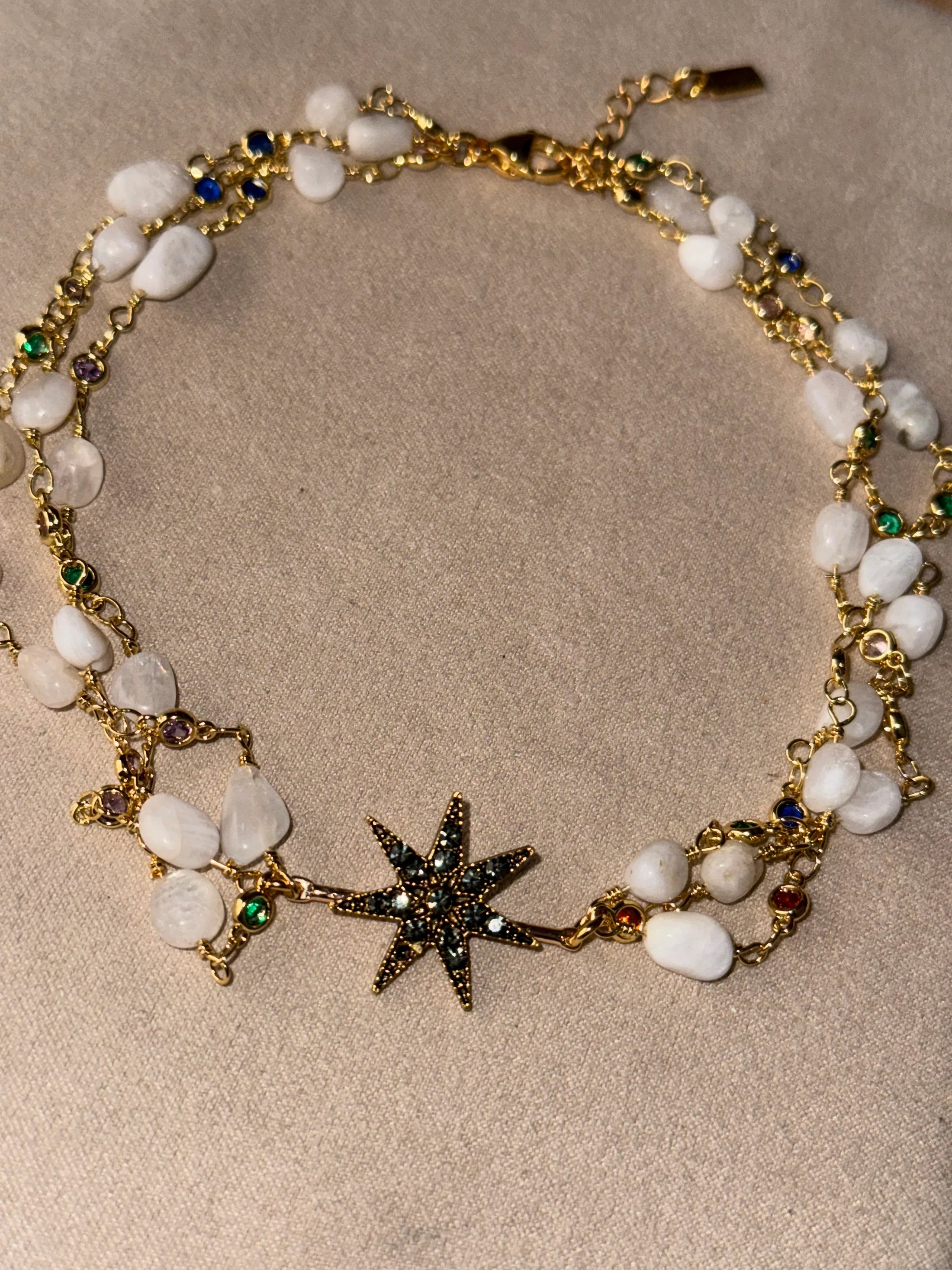 Choker Light & Glass Raíces Púrpura