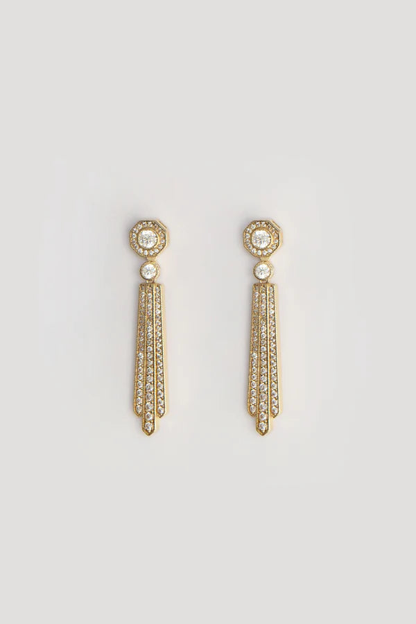 Pendientes Capitol Oro