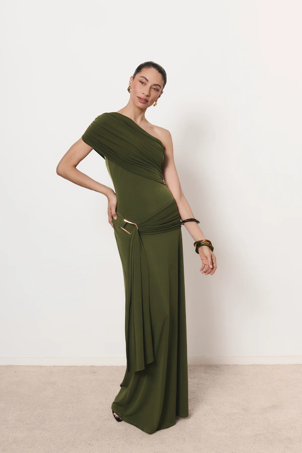 Vestido Pietra Verde Caqui