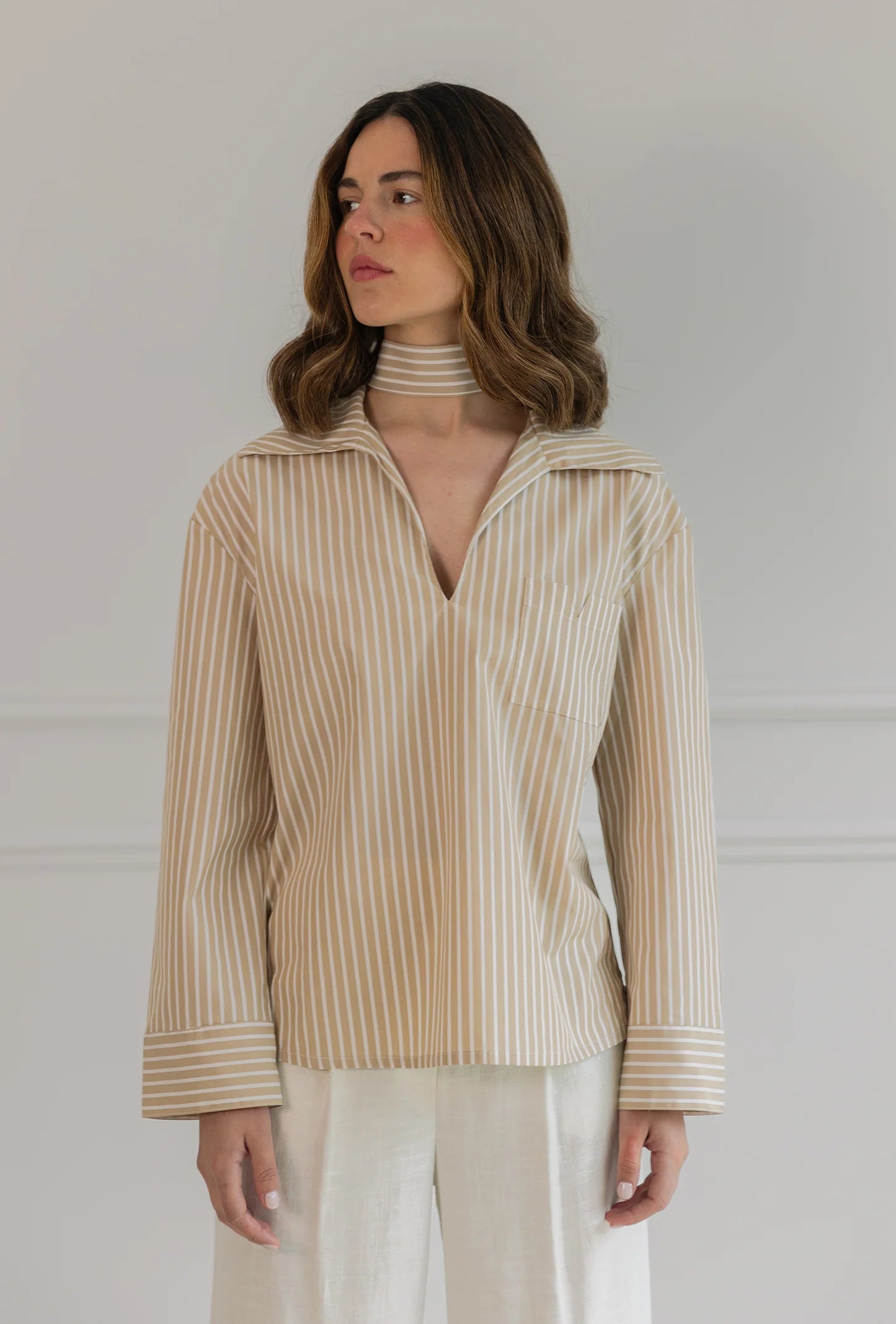 Wrap Up Shirt Camel