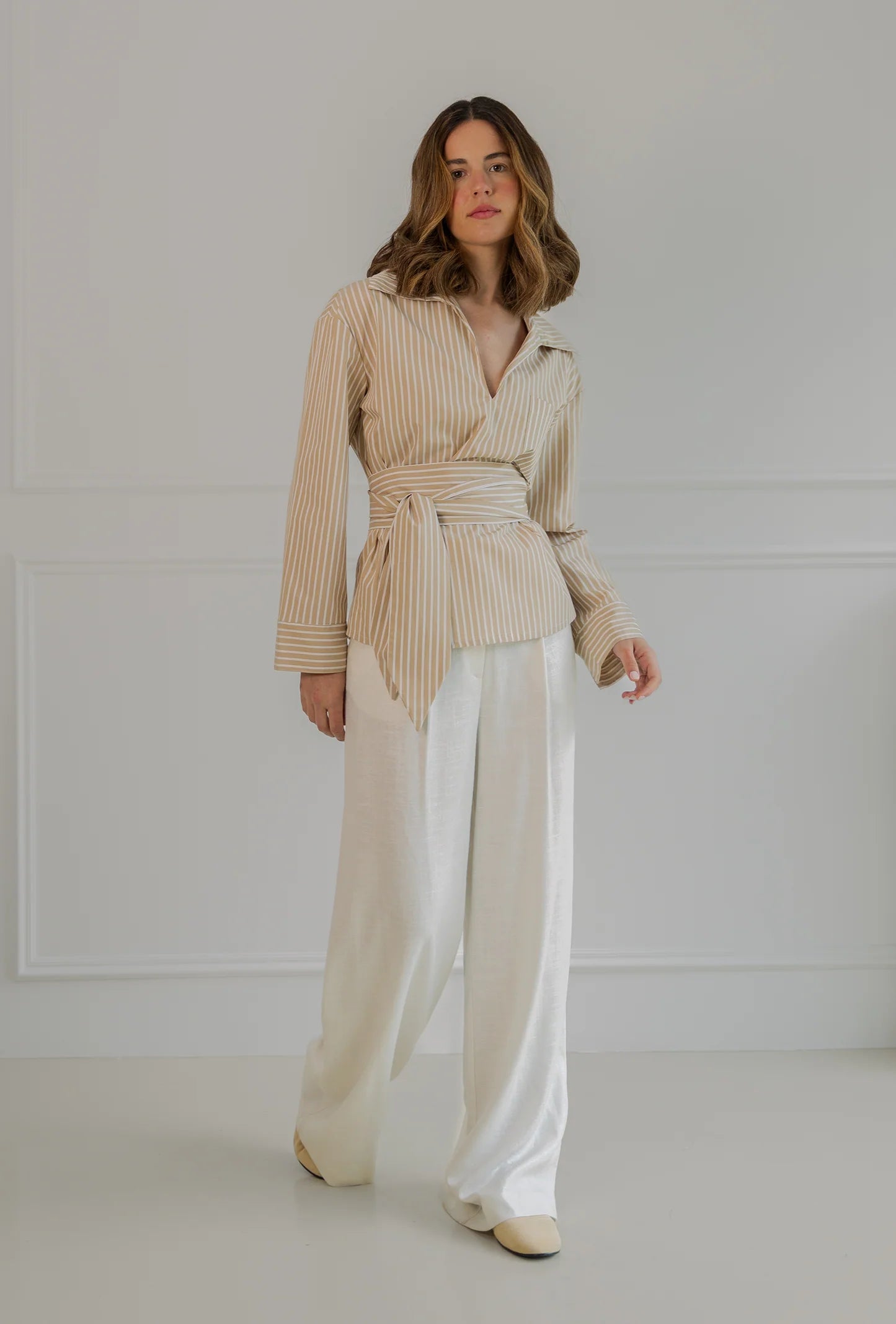 Wrap Up Shirt Camel