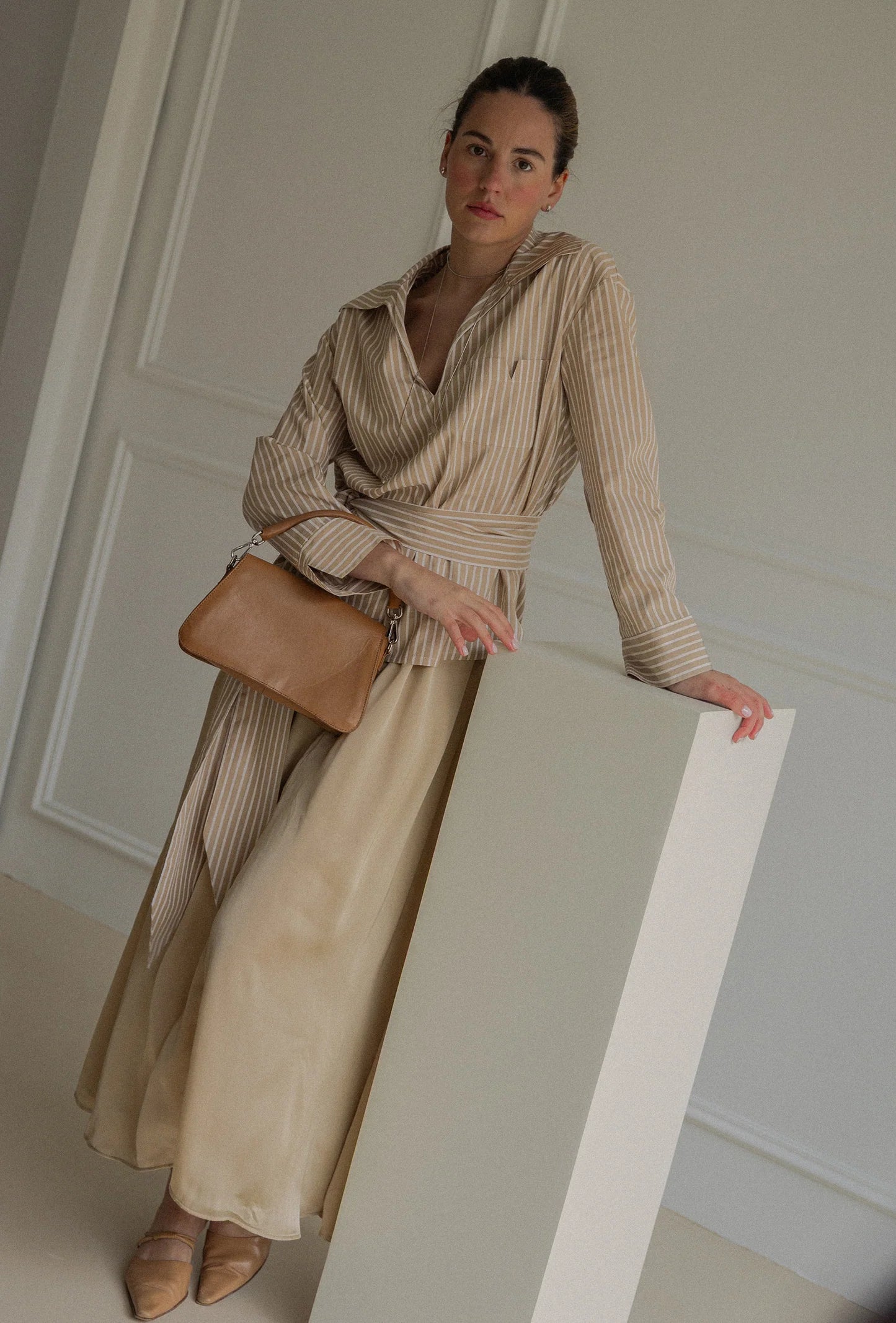 Wrap Up Shirt Camel
