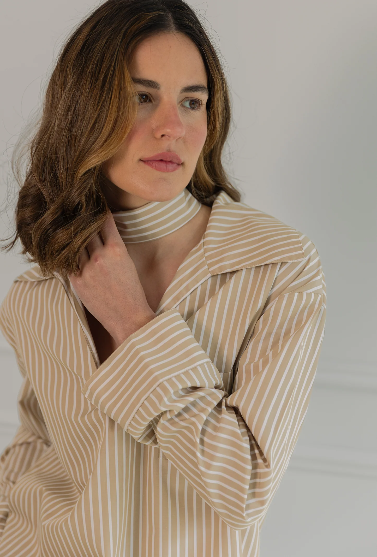 Wrap Up Shirt Camel