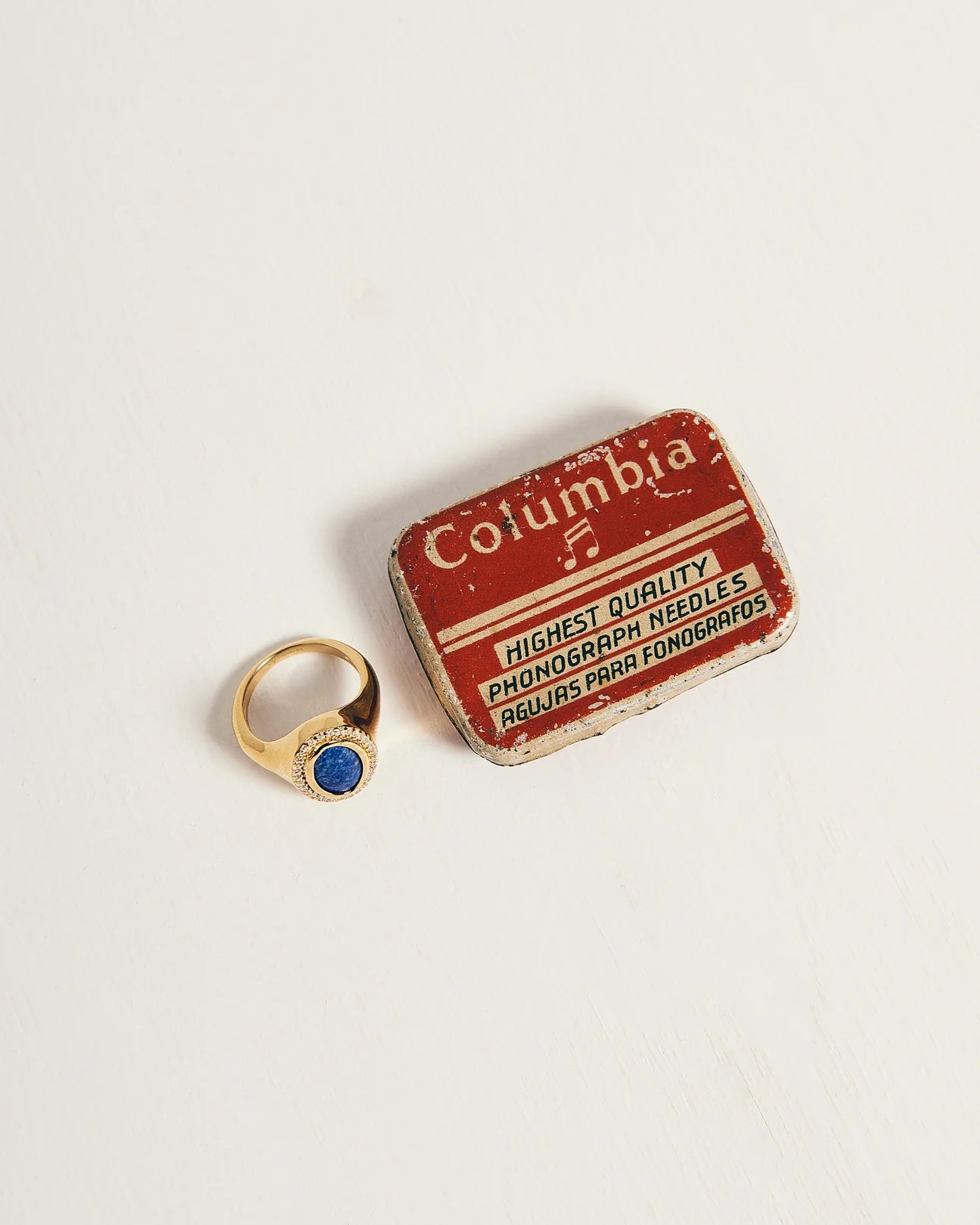Anillo Sello Lapislázuli
