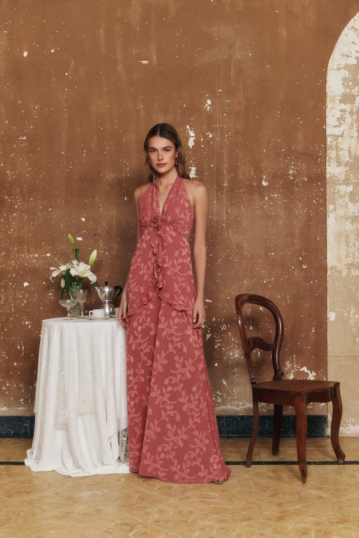Vestido Bahía Rosa Coral