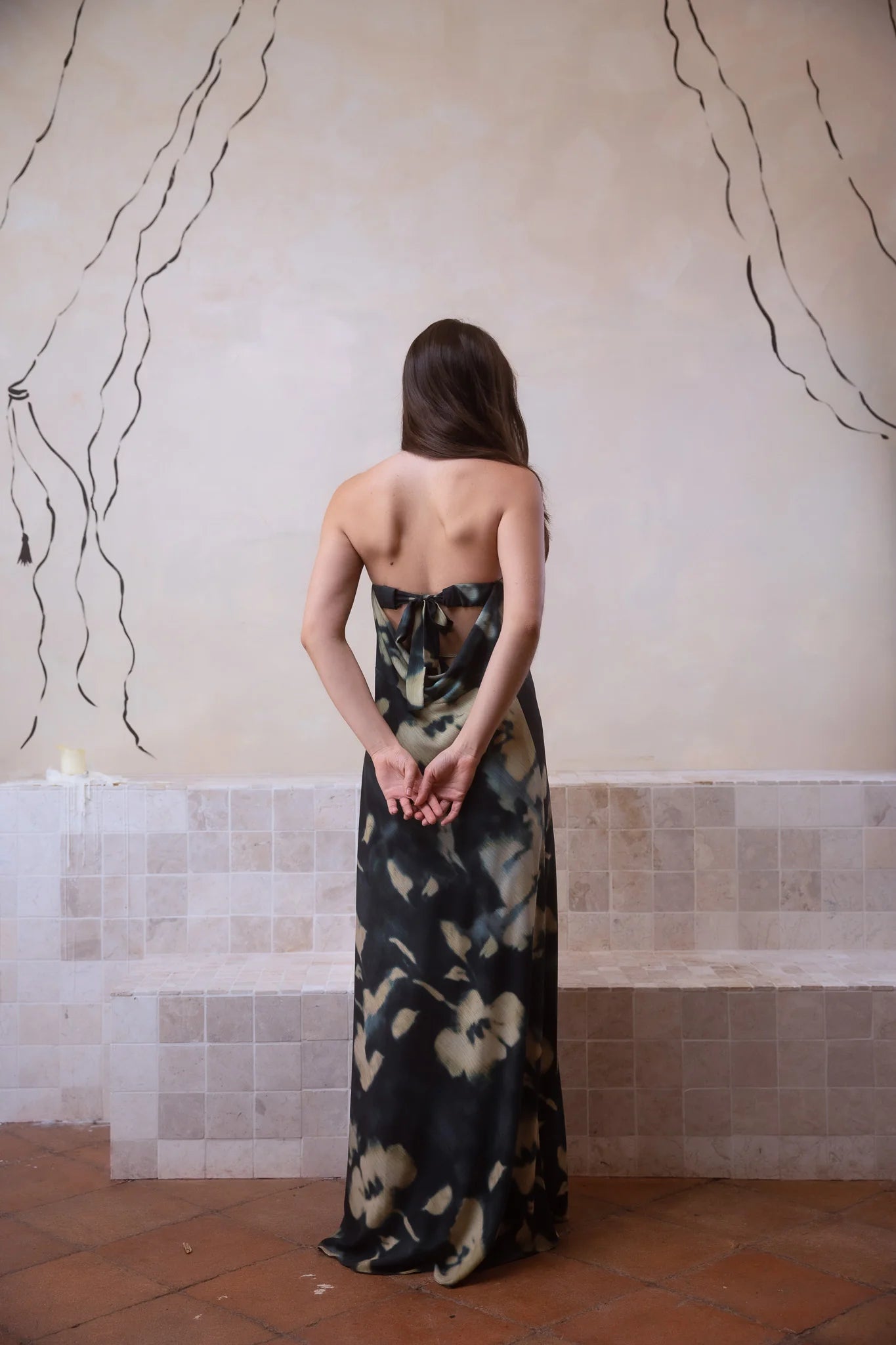 Vestido Inés Ochre Ink