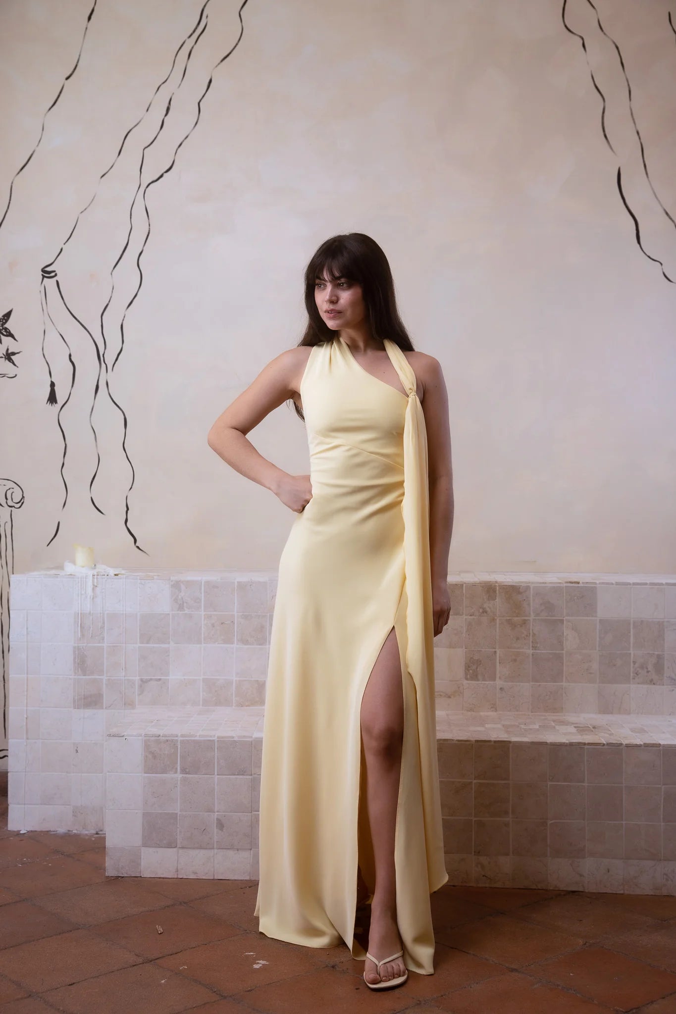 Vestido Inés Vainilla