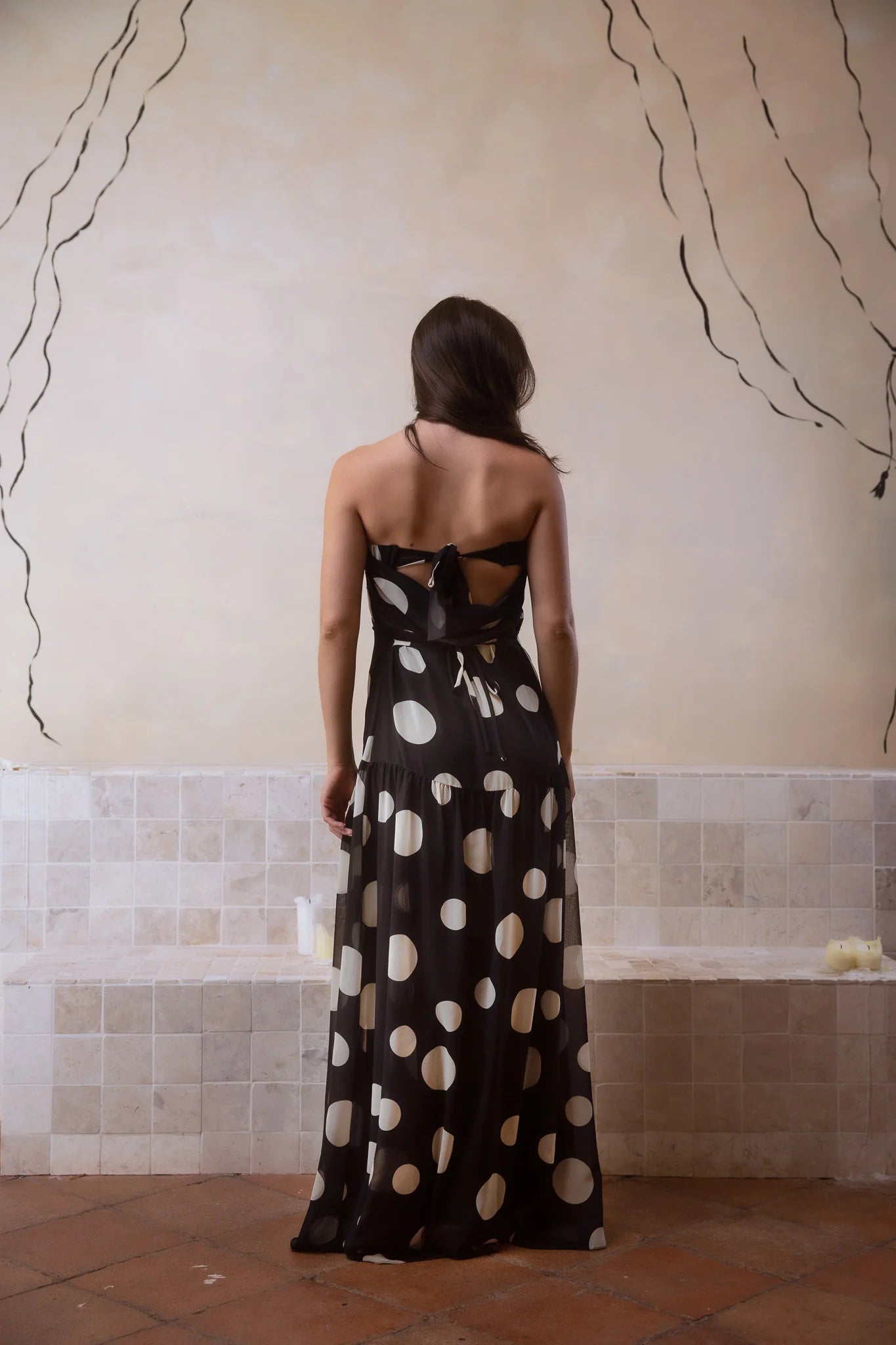 Vestido Tula Polka Black