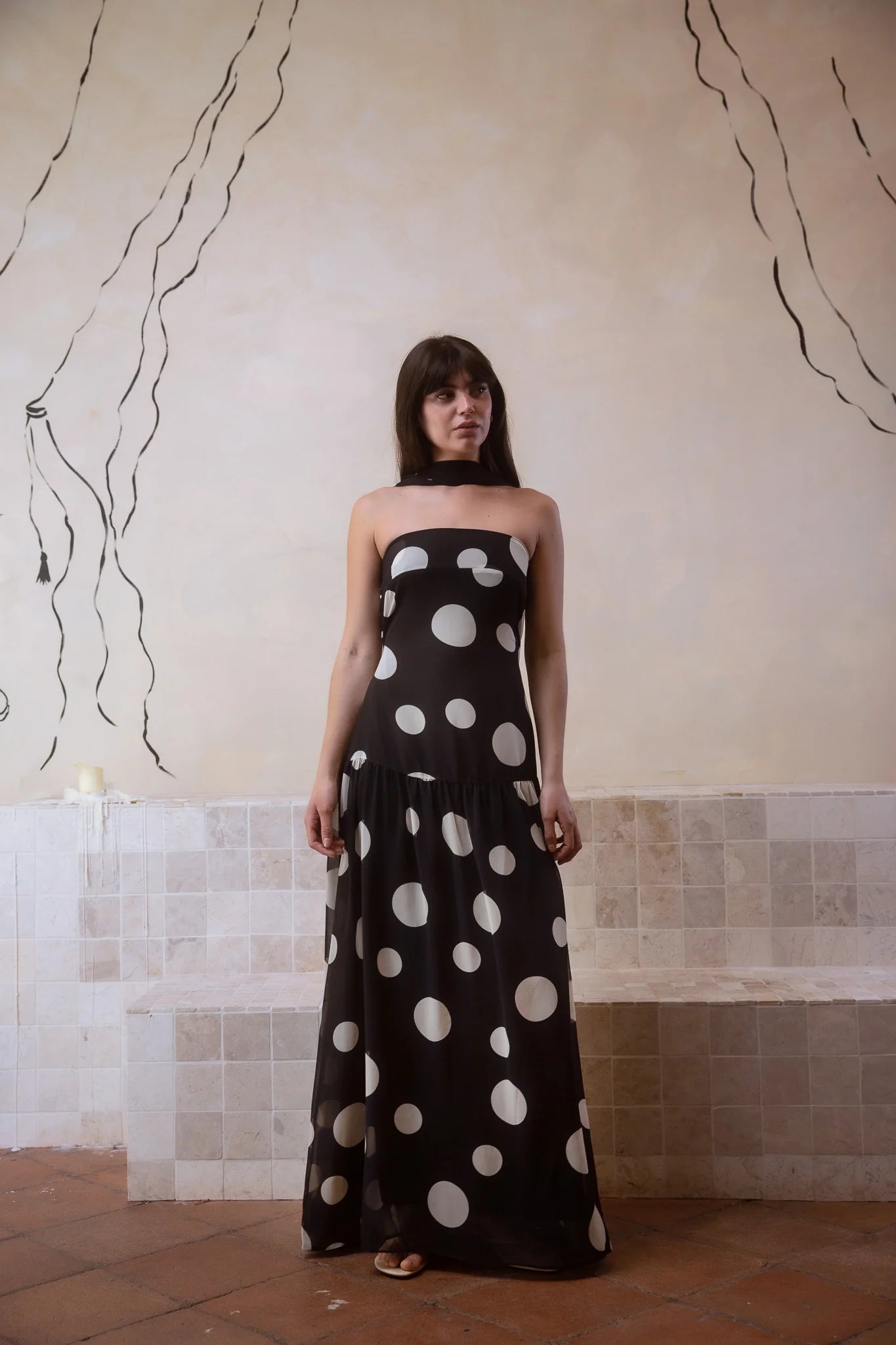 Vestido Tula Polka Black