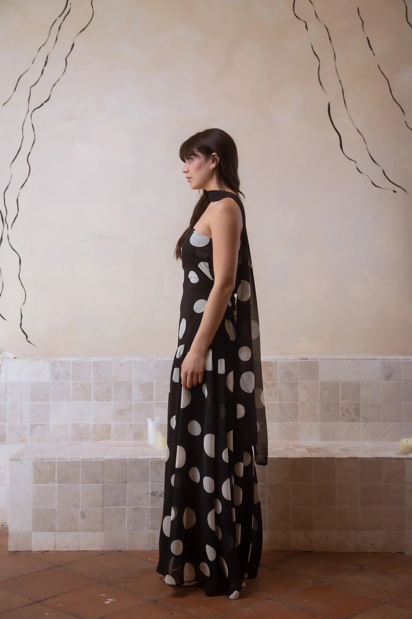 Vestido Tula Polka Black