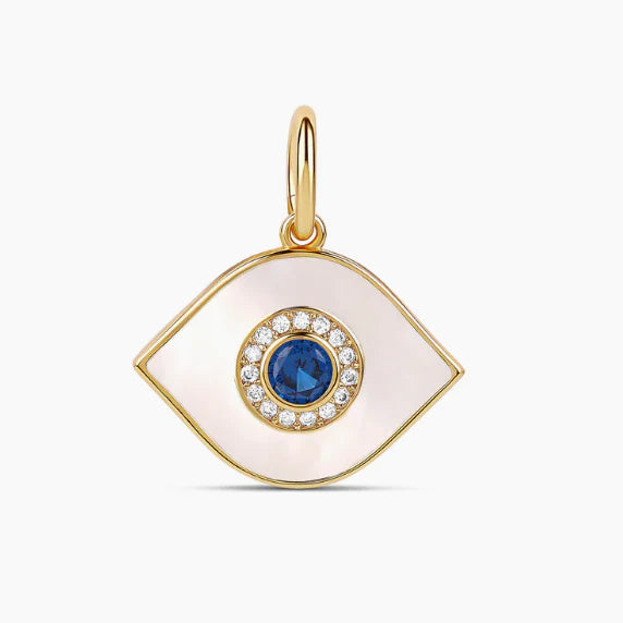 Dije Nacar Evil Eye Whit