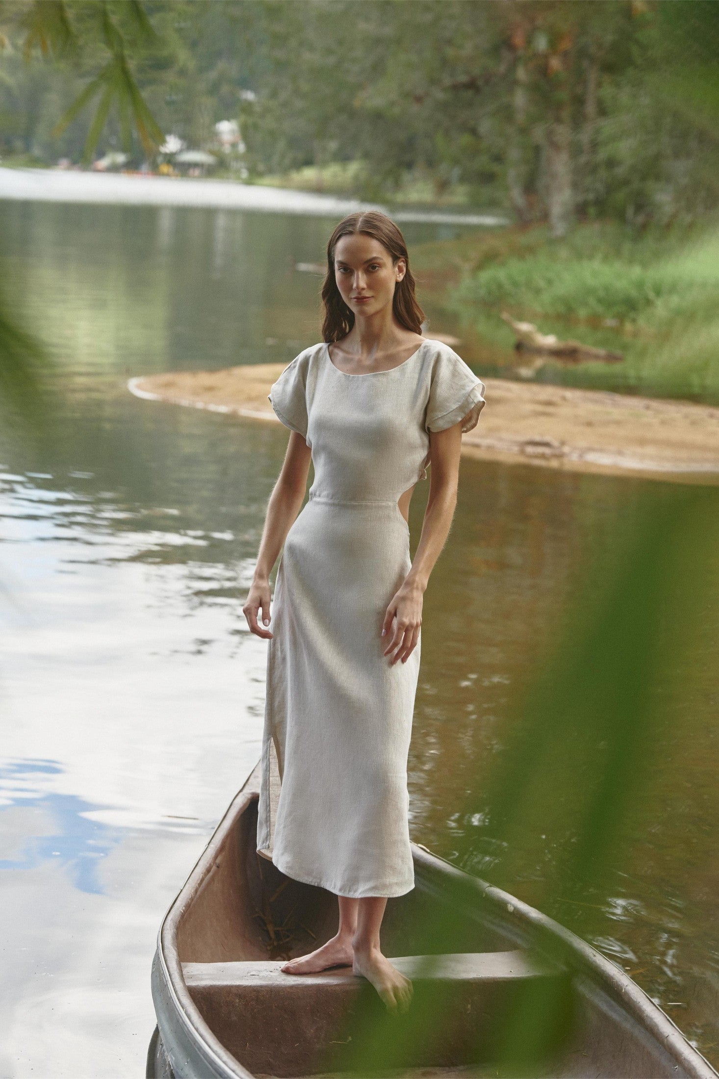 Vestido Magdalena Natural Ephedra