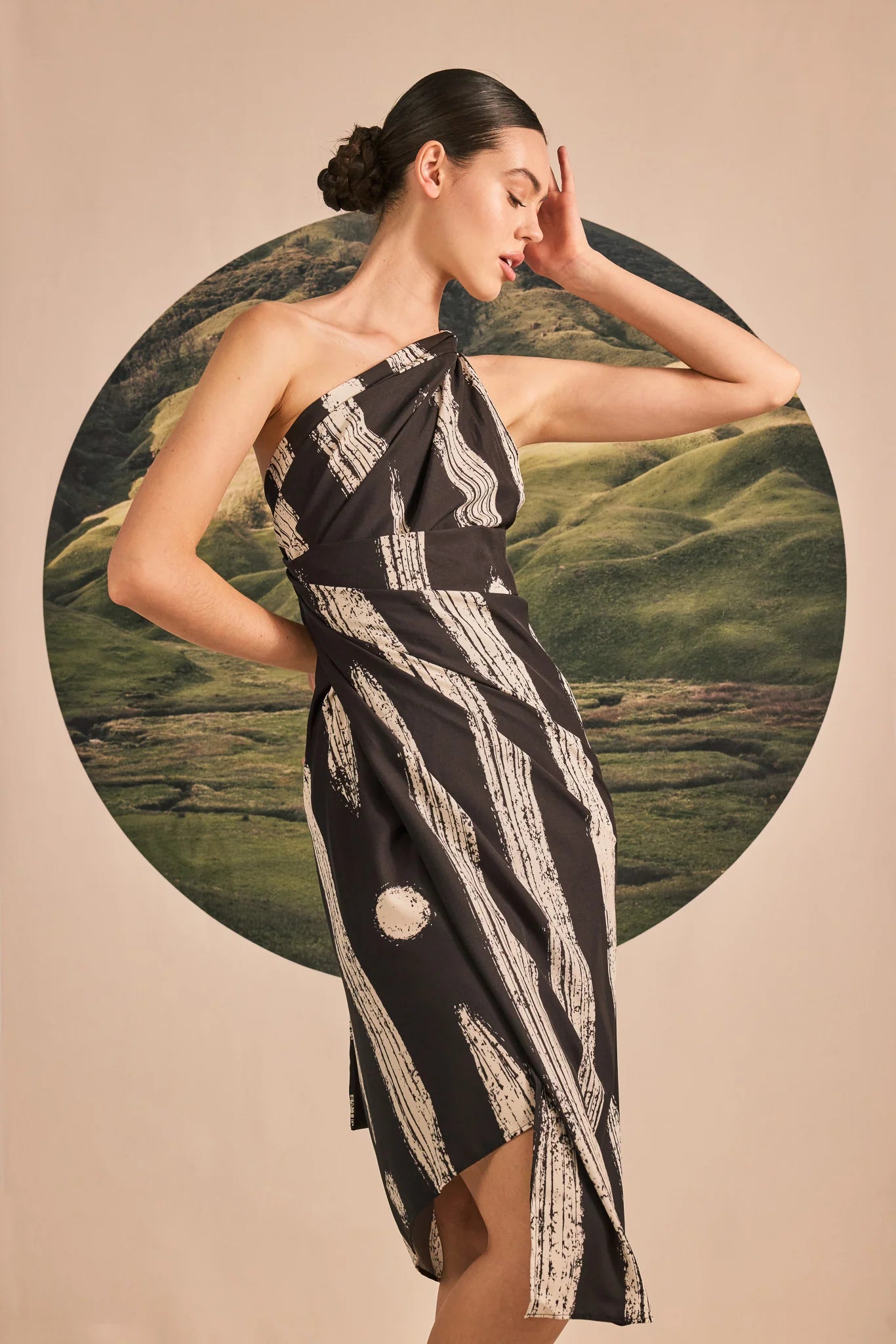 Sarong Líneas Negro y Blanco