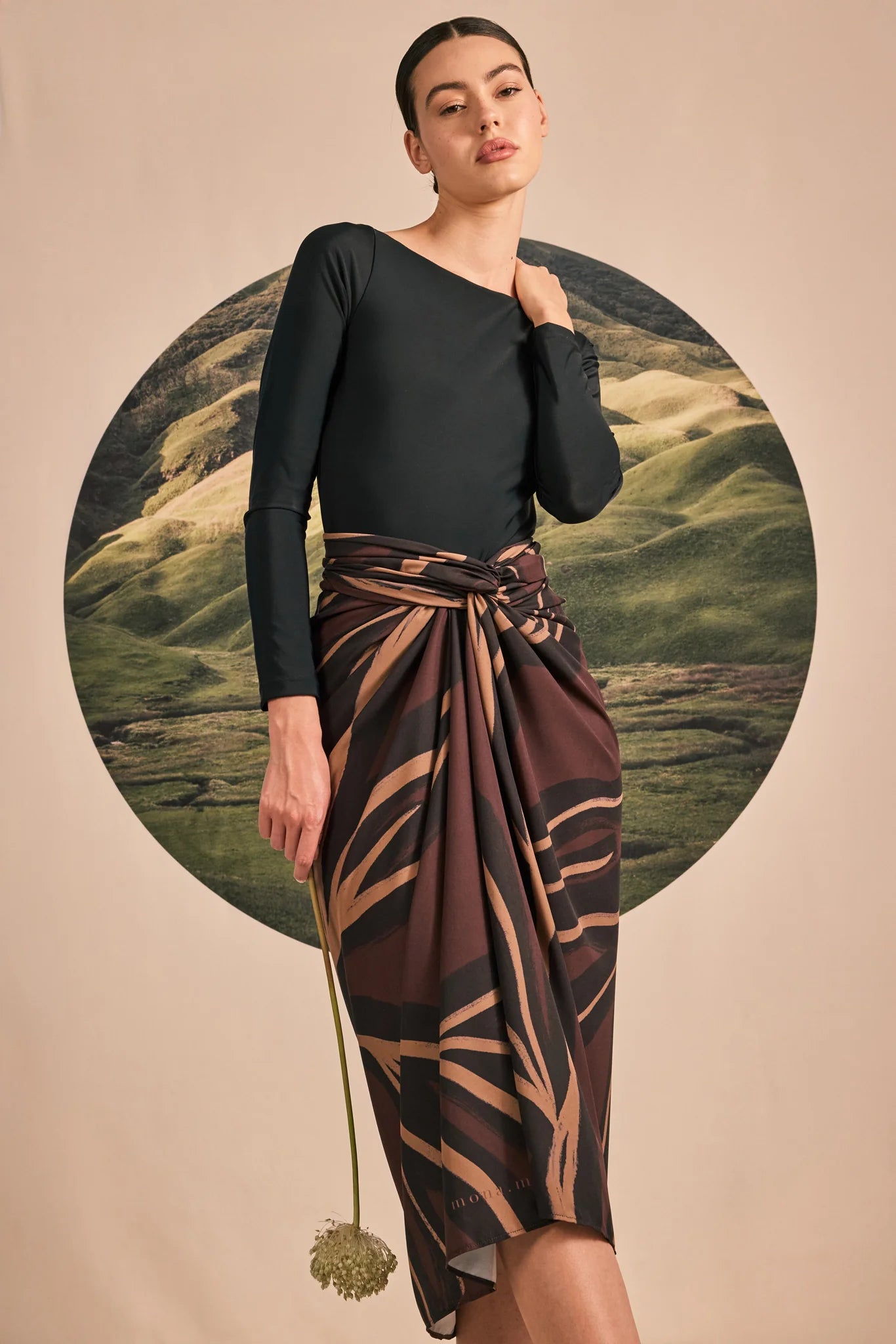 Sarong Botánica Marrón